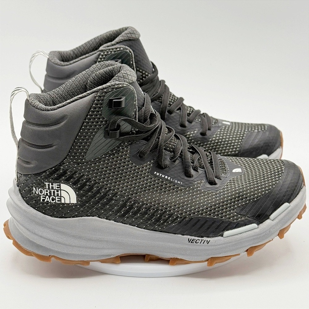 The North Face Women's Gray Lace-Up Hiking Boots